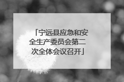 宁远县应急和安全生产委员会第二次全体会议召开